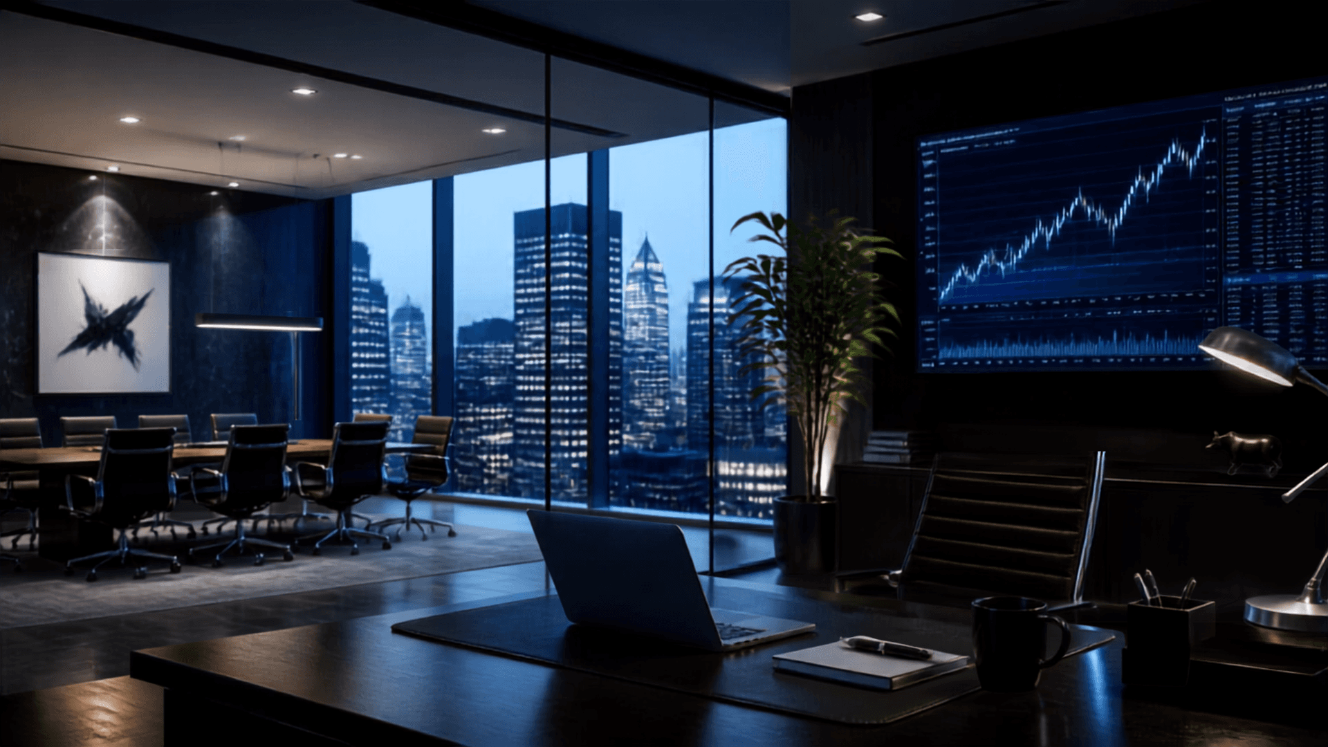 Professional family office environment with private wealth management team